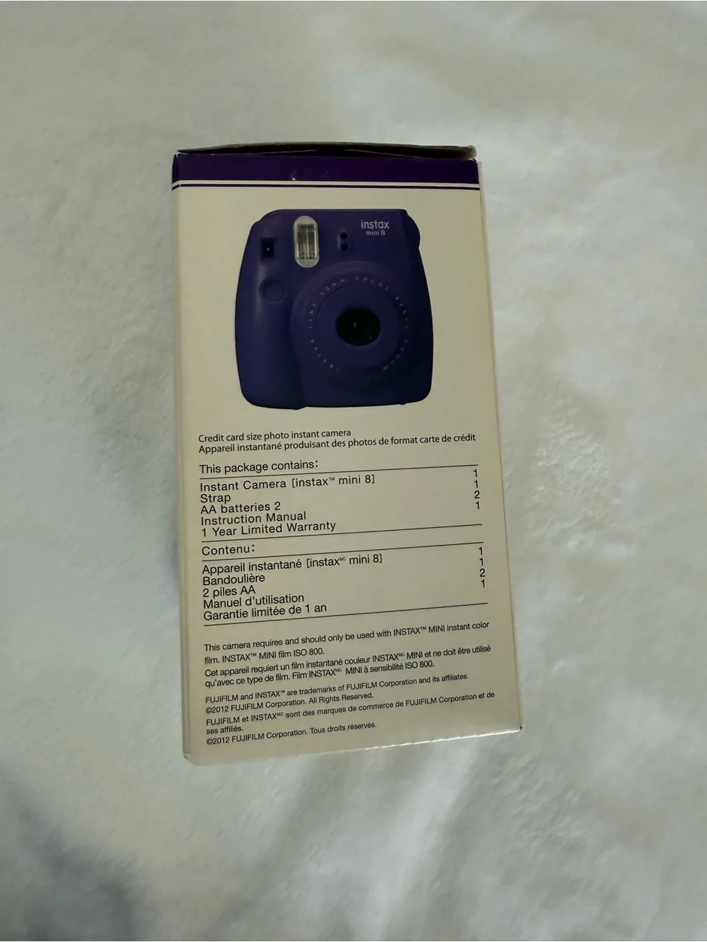 Fujifilm Instax Mini 8 Instant Camera - Purple